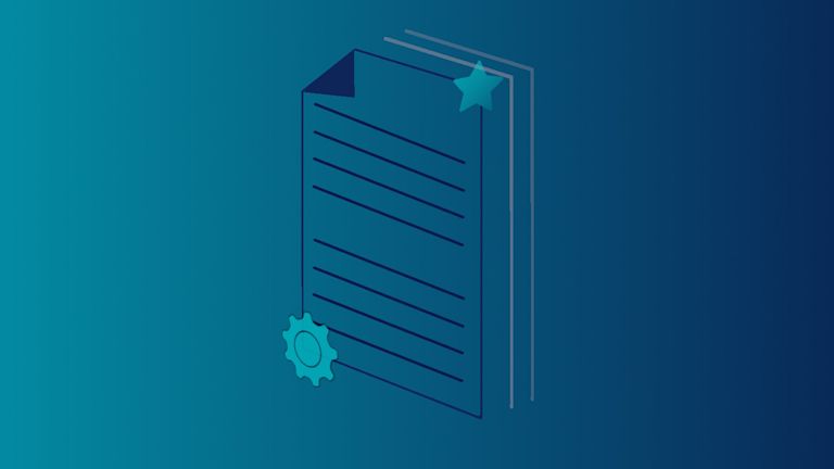 CMS configuration and hybrid use case represented by a gear and star