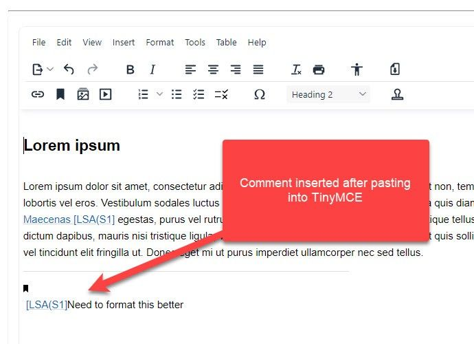 TinyMCE PowerPaste, Paste with formatting from Word, Excel, Google Docs