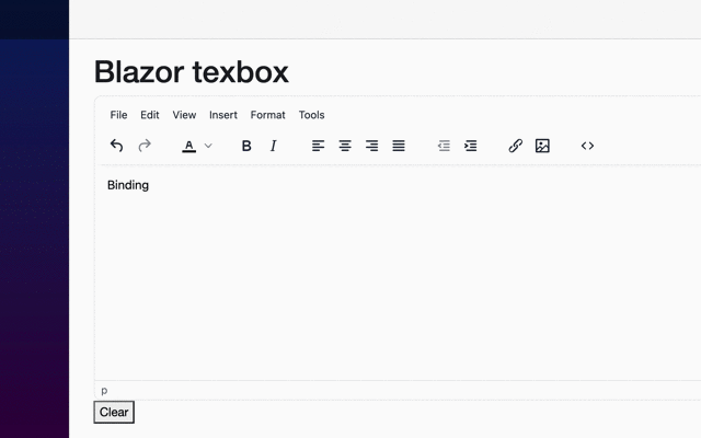 Blazor text box with binding active