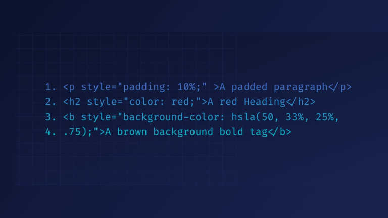 inline CSS: inline CSS là cách đơn giản nhất để thêm CSS vào trang web của bạn. Với inline CSS, bạn có thể áp dụng các kiểu mẫu CSS trực tiếp vào các phần tử HTML. Hãy xem hình ảnh đính kèm để tìm hiểu thêm về cách sử dụng inline CSS và tận hưởng lợi ích của nó trong việc tạo giao diện người dùng đẹp và độc đáo.