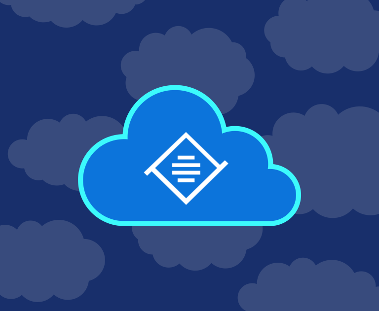 Illustration of a cloud with the Tiny logo inside.