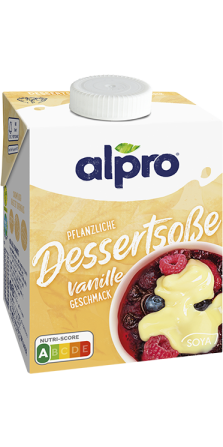 Alpro Dessertsoße mit Vanillegeschmack