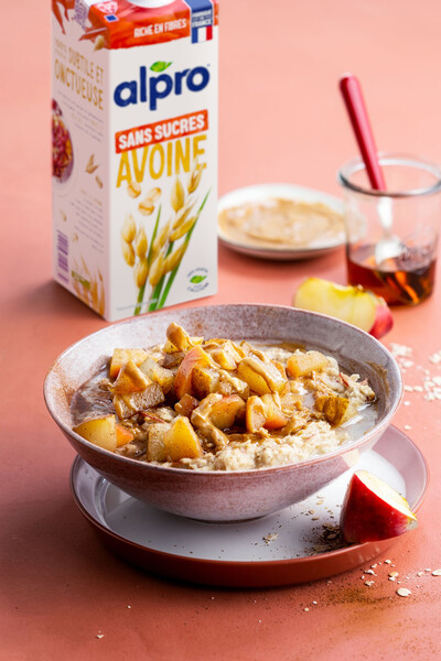 Pot Overnight Oats Acier Inox Anhow Overnight Oats Jar, 2 En 1 Pot Petit Dejeuner Avec Pot Repas Avec Cuillère