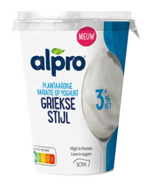 Alpro plantaardige variatie op yoghurt griekse stijl
