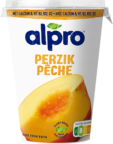 Perzik Plantaardig Alternatief voor Yoghurt
