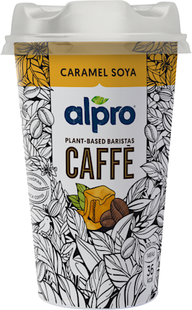 Alpro káva ze sójového nápoje s karamelem