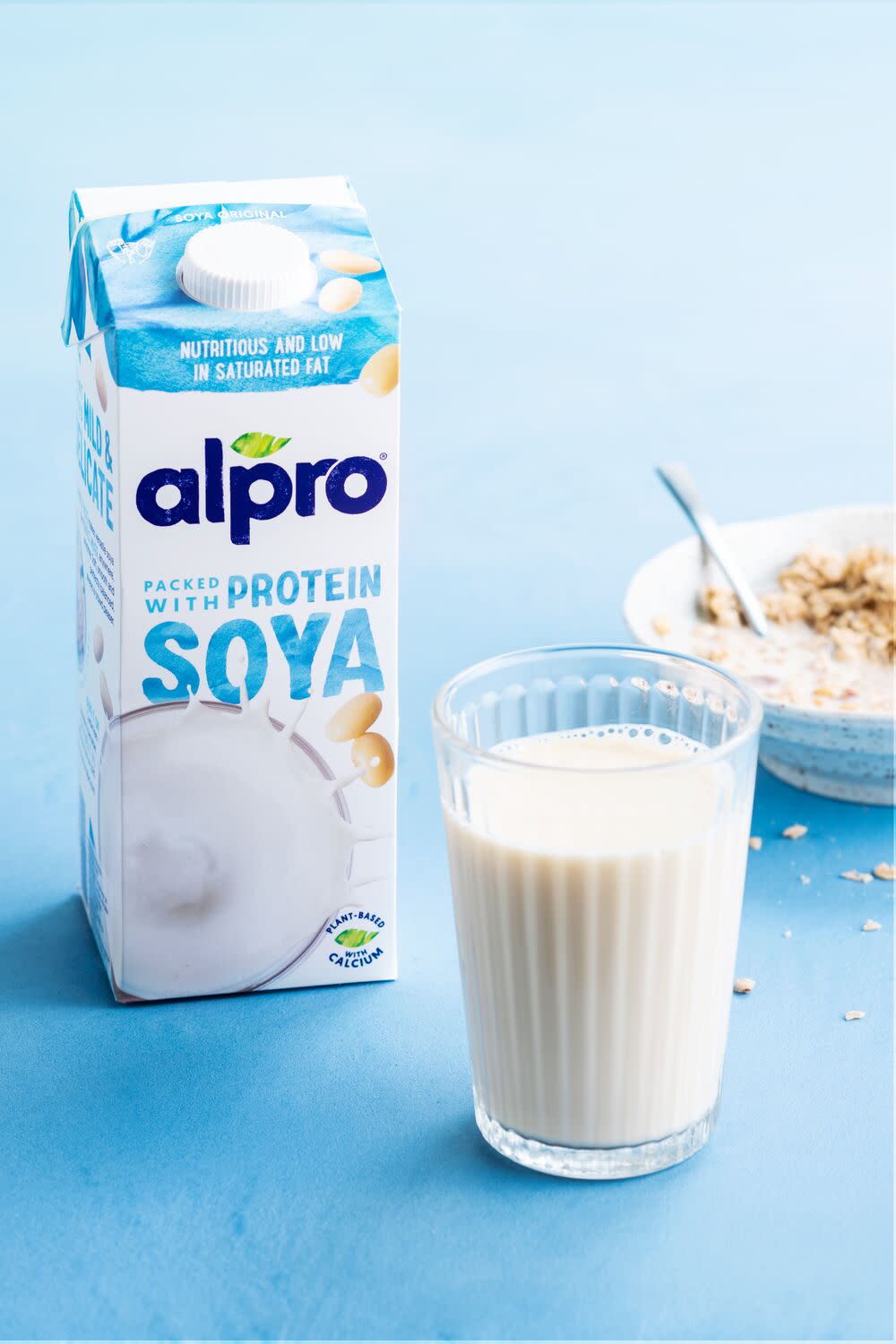 Alpro Soya High in Proteins Drink, 100% Plant-Based, Lactose Free - 1L :  : Grocery