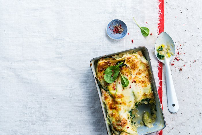 Lasagnes végétariennes aux légumes verts 