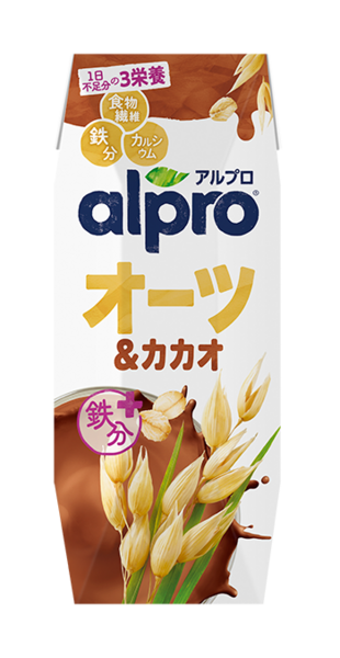 食物繊維＆鉄分 オーツ＆カカオ 贅沢チョコレートの味わい | Alpro