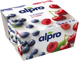 Alpro Blauwe Bosbes / Kers Plantaardig Alternatief voor Yoghurt