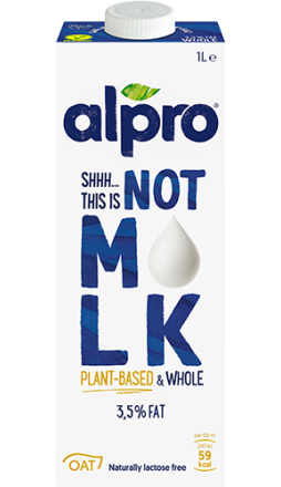 ששש.. זה לא חלב! משקה שיבולת שועל - 3.5% שומן