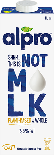ששש.. זה לא חלב! משקה שיבולת שועל - 3.5% שומן בתוספת סידן וויטמינים