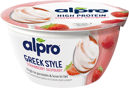 Greek Style Strawberry Raspberry | Alpro