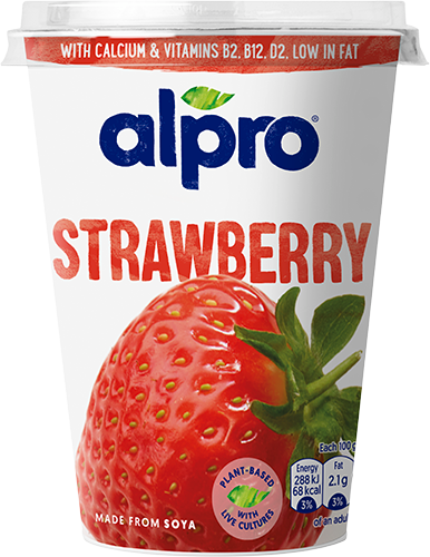 Strawberry Plant-based Alternative to Yoghurt
