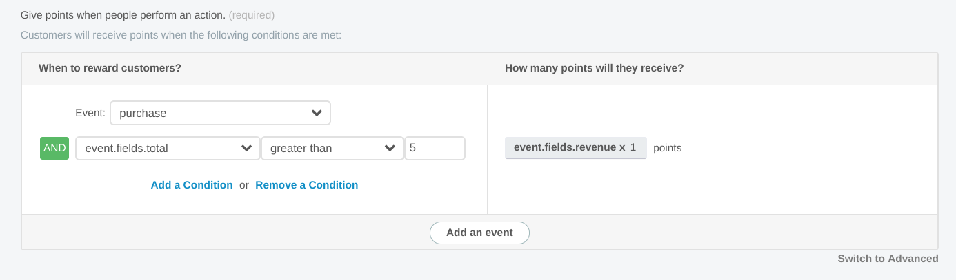 Points Program Update