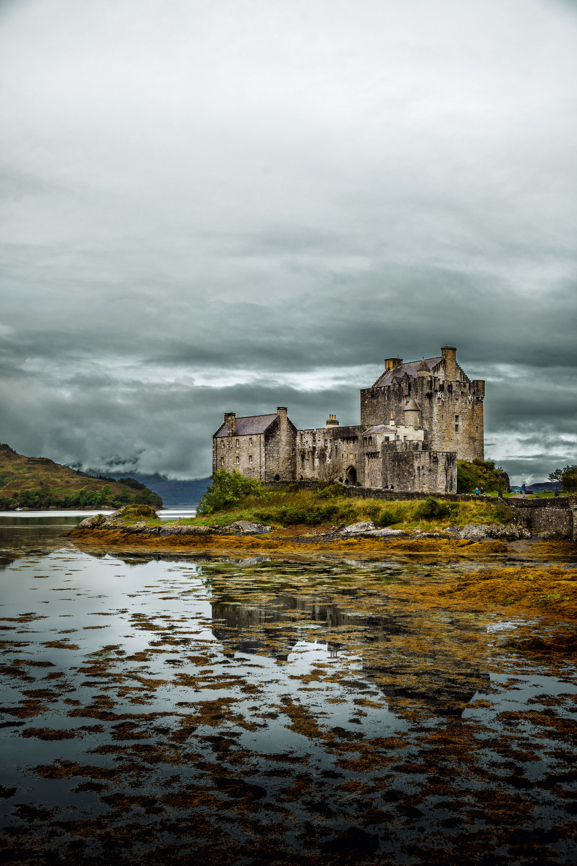 Eilean Donan Castle, set on island in middle of loch