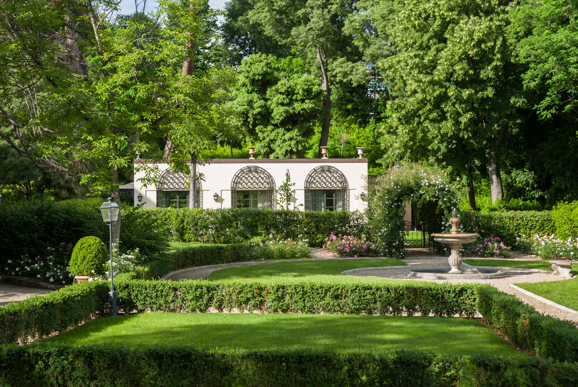 Ornate, green park