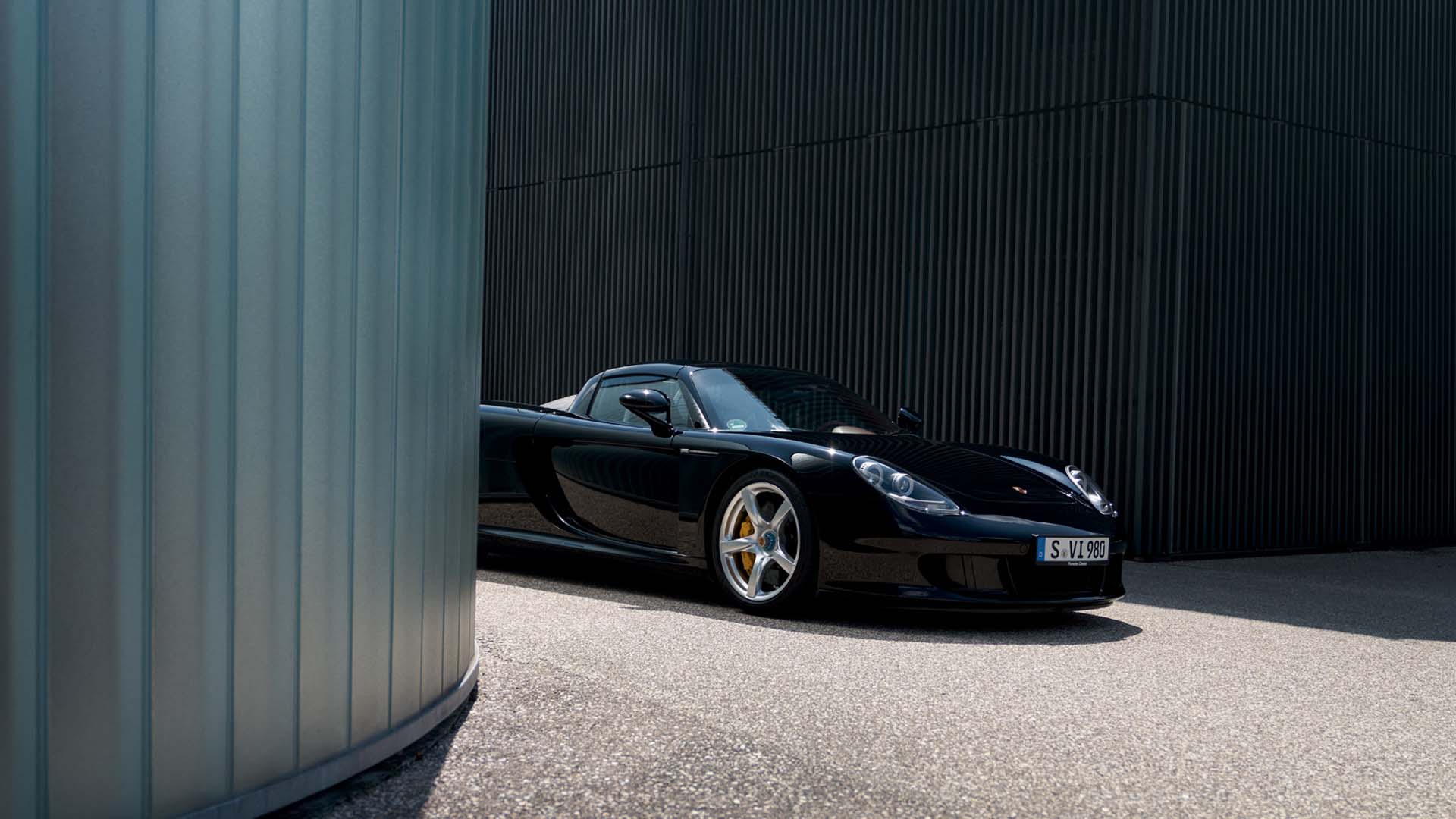 porsche carrera gt wallpaper front view desktop