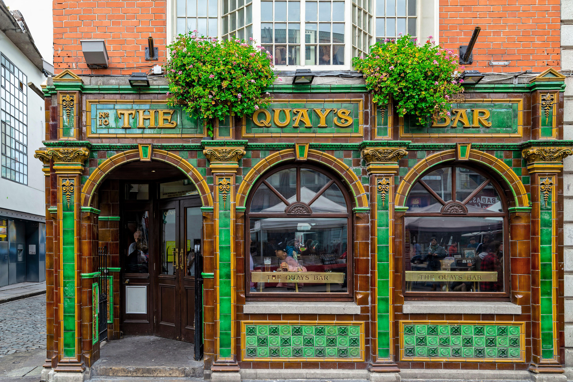 Frontage of a traditional Irish pub