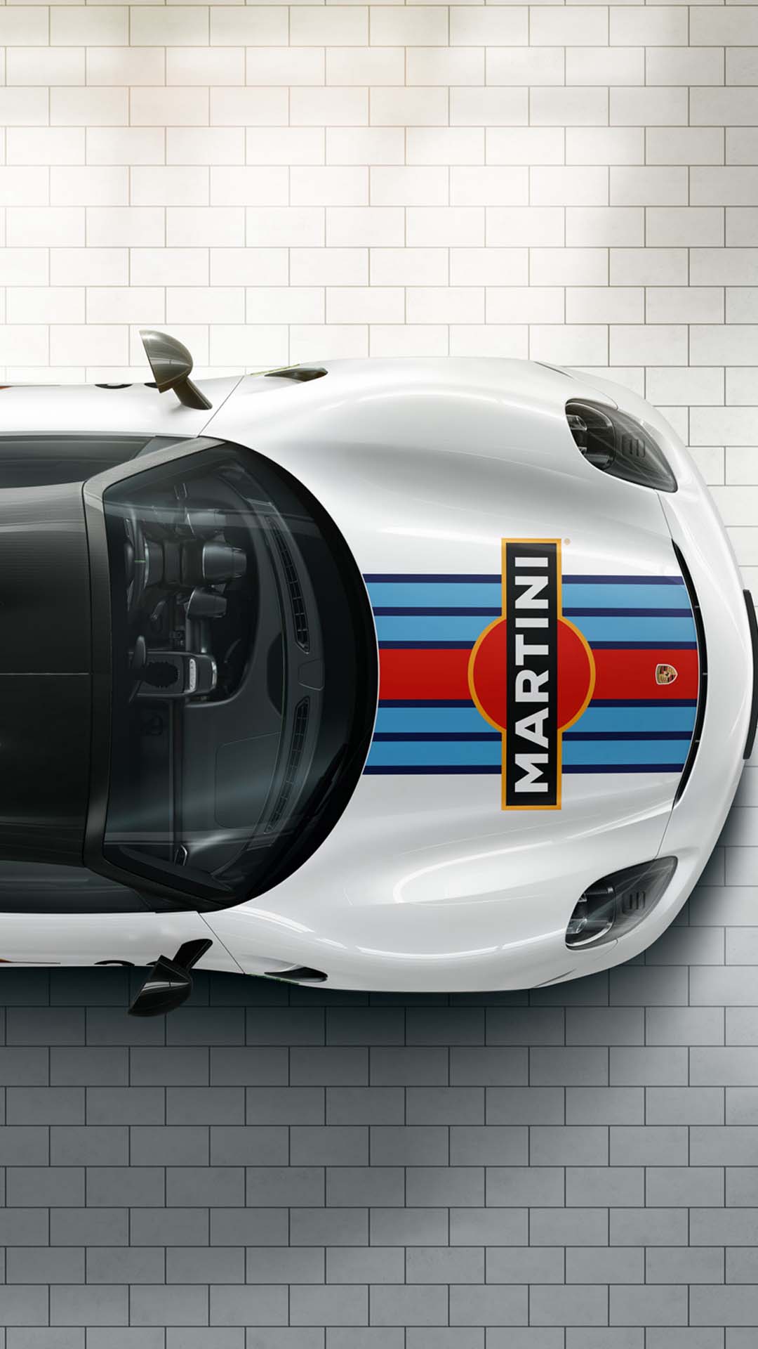 porsche 918 spyder martini top view wallpaper mobile