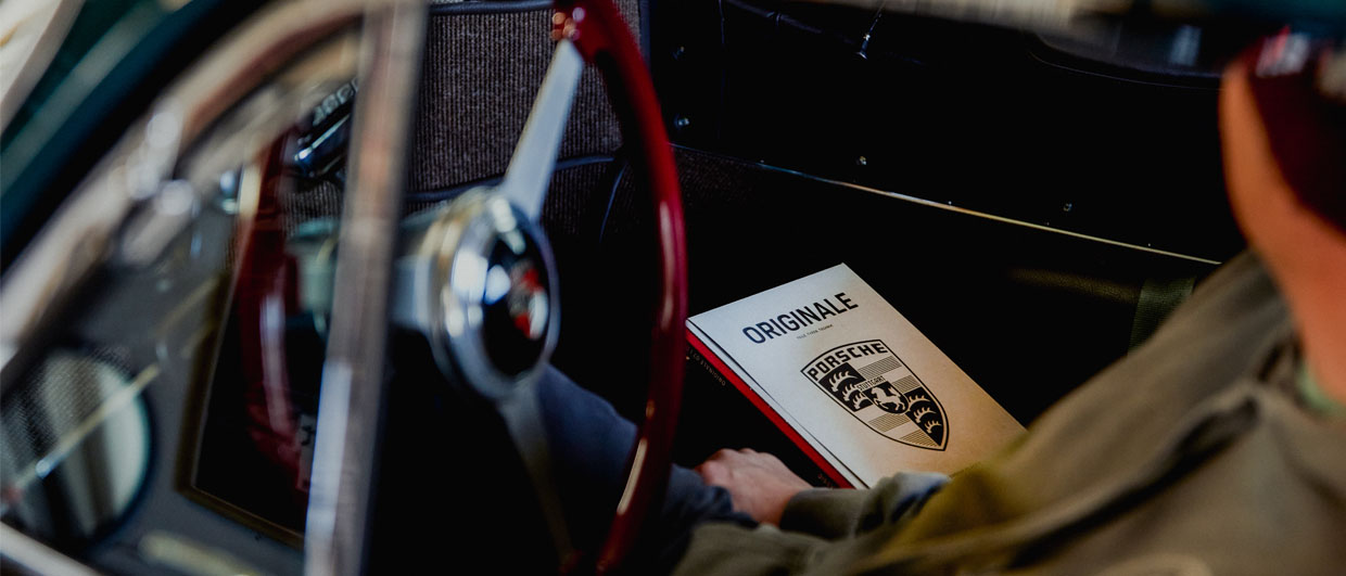A copy of Porsche ORIGINALE magazine