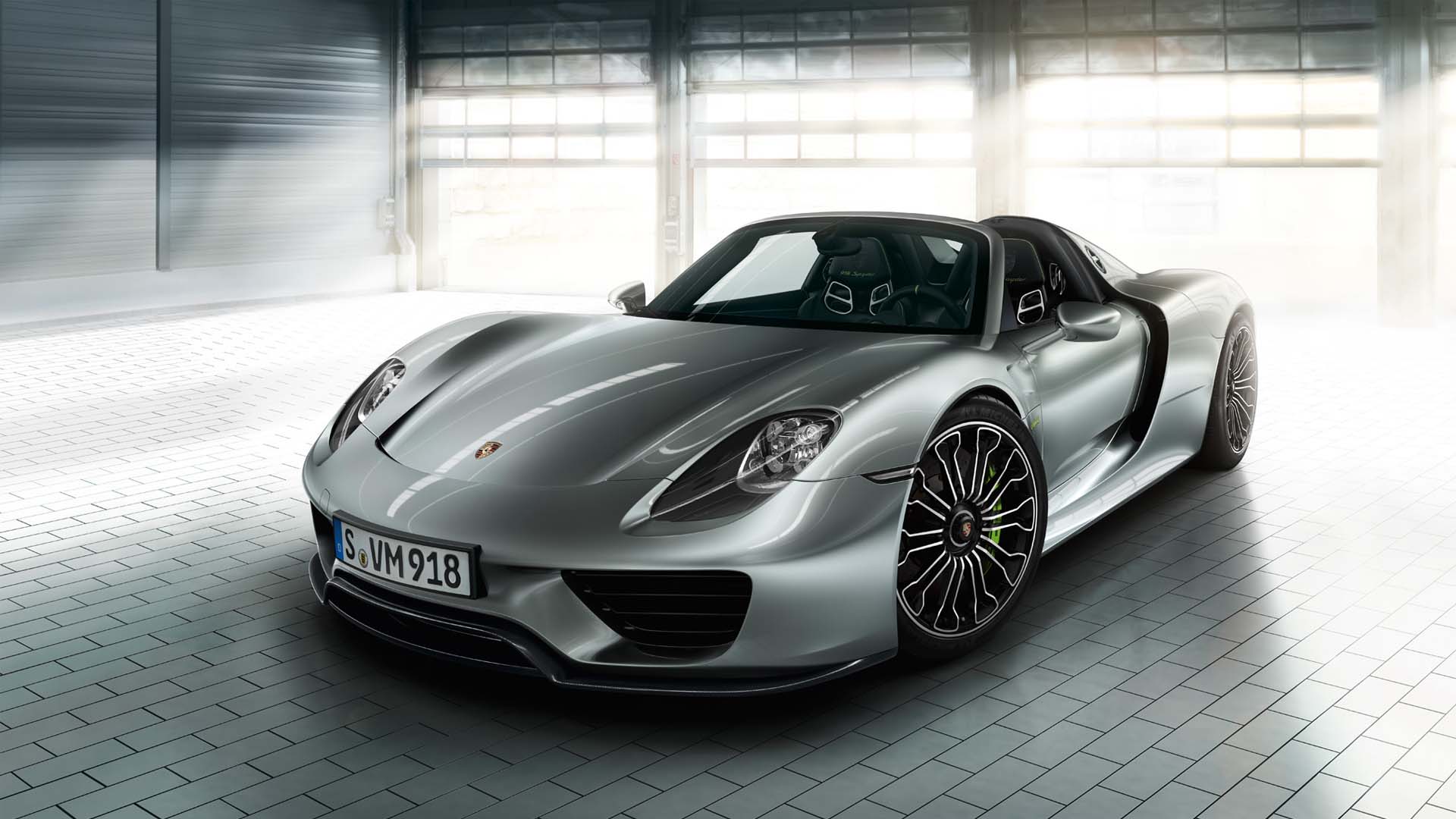 porsche 918 spyder front view wallpaper desktop