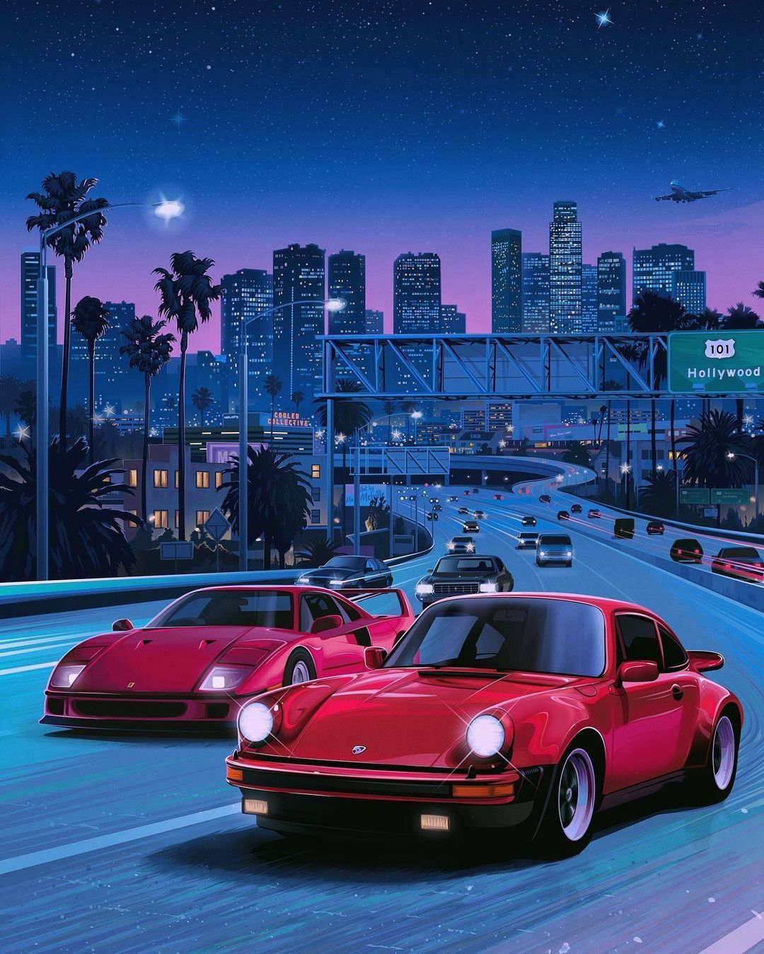 Moonlit drives and 1980s vibes, courtesy of Mr. Melville