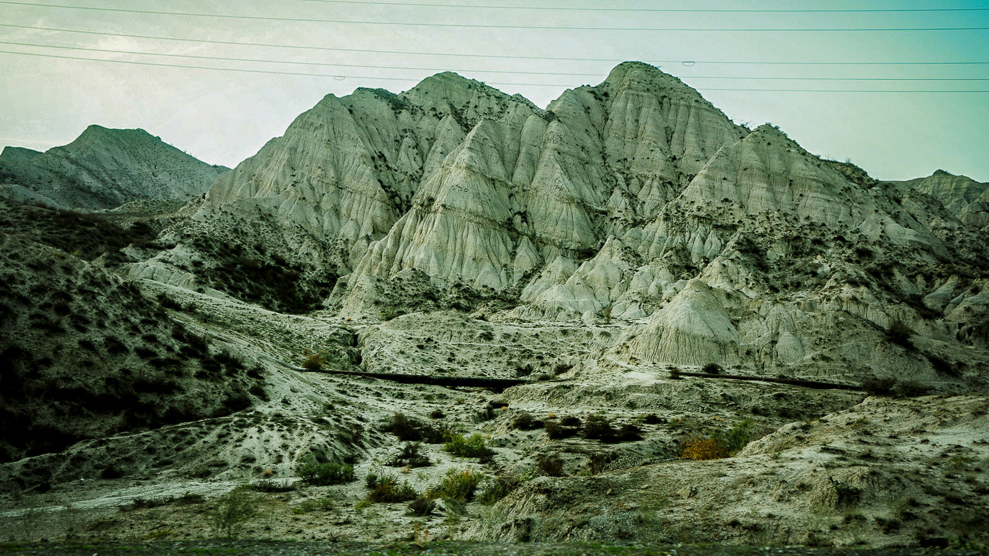 Sparse landscape with mountain formation