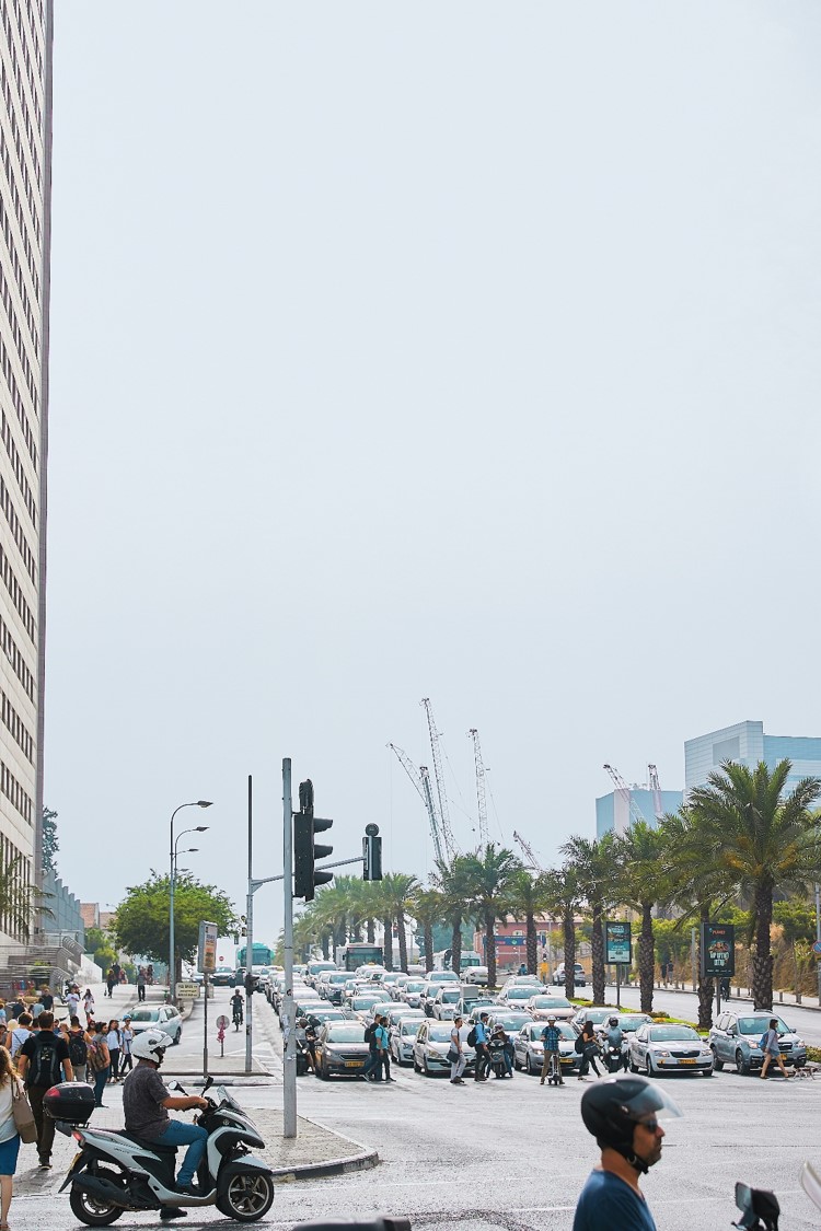 Intersection in Tel Aviv