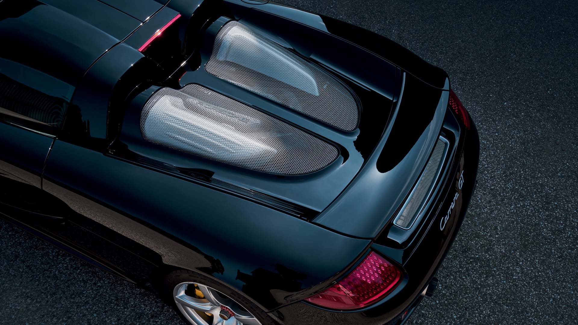 porsche carrera gt wallpaper top rear desktop