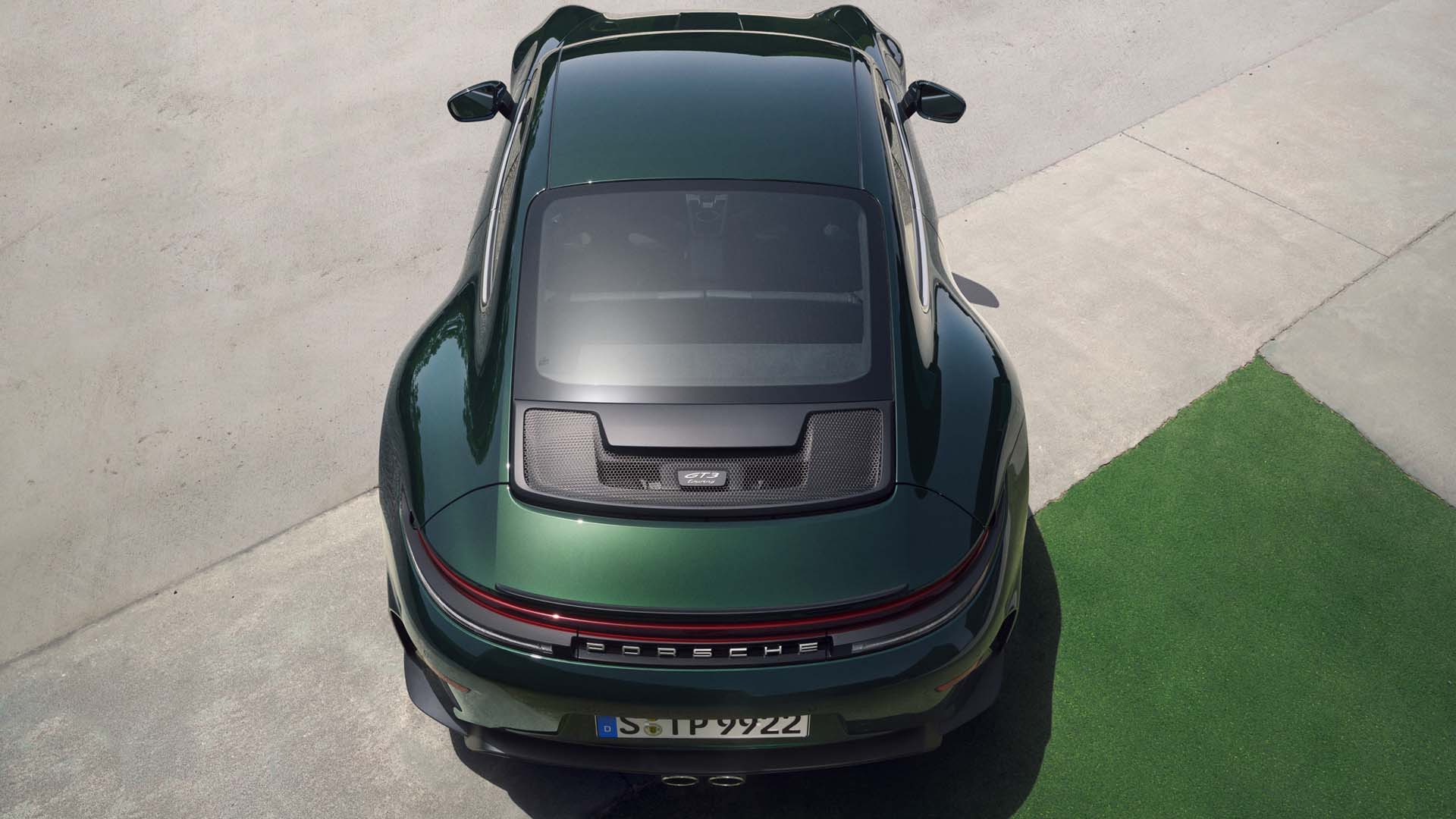 Porsche 911 GT3 Touring wallpaper top view desktop