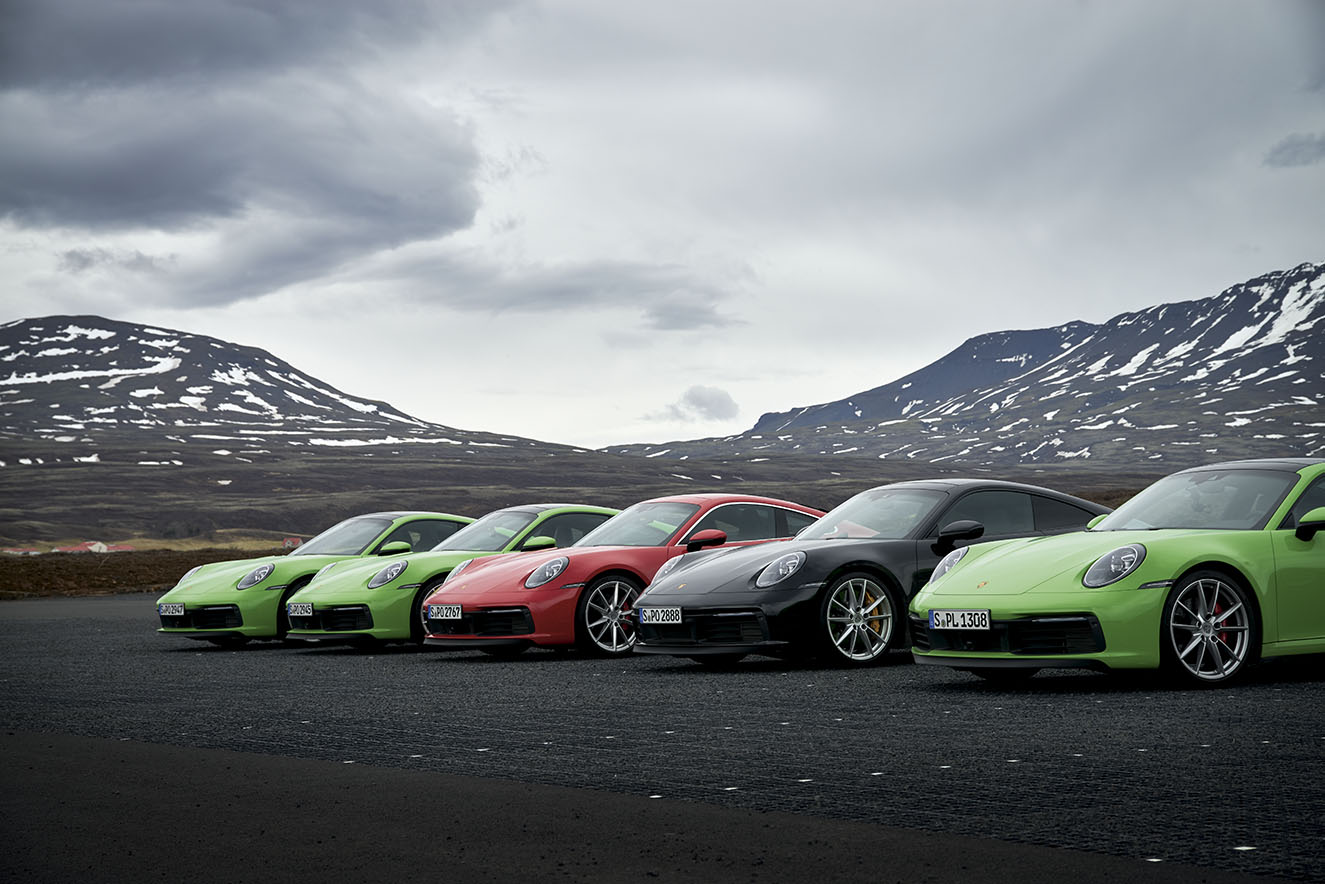 Iceland’s landscape is the perfect contrast to the colours of the cars