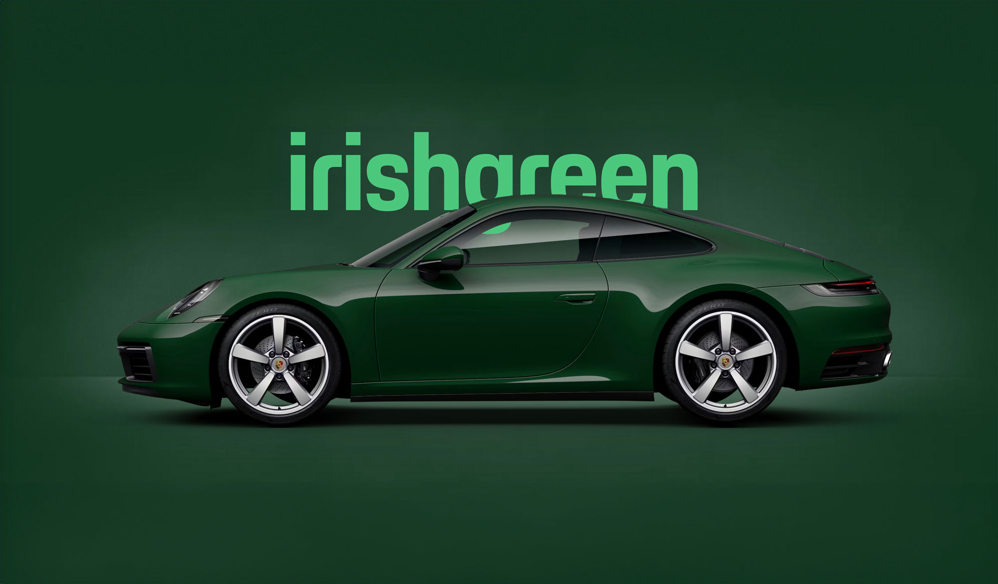Porsche 911 in the Paint To Sample Plus Irish Green colour