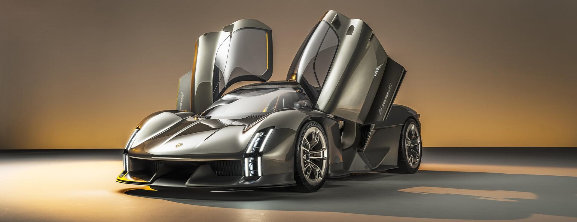 Porsche Mission X concept with Le Mans-style doors