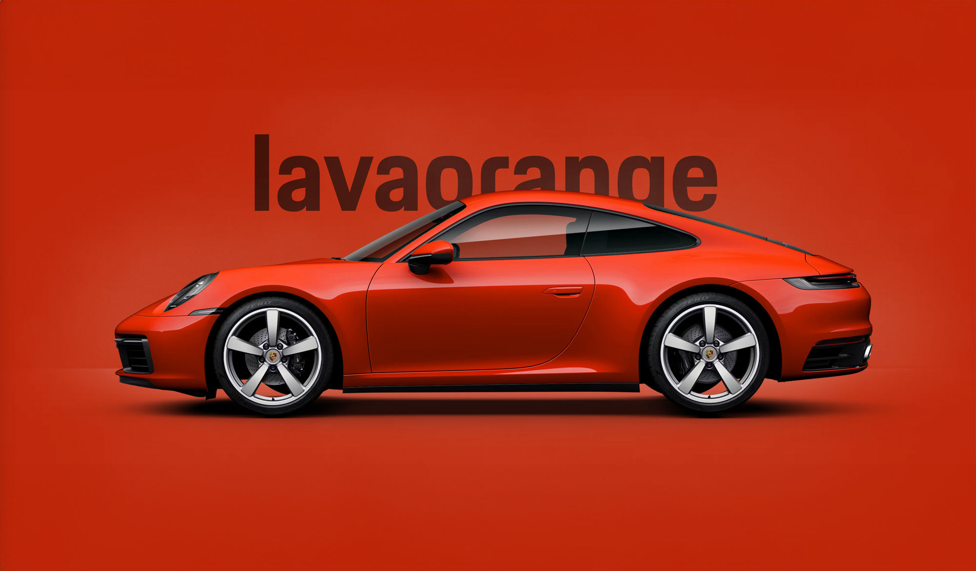 Porsche 911 in the Paint To Sample Plus Lava Orange colour