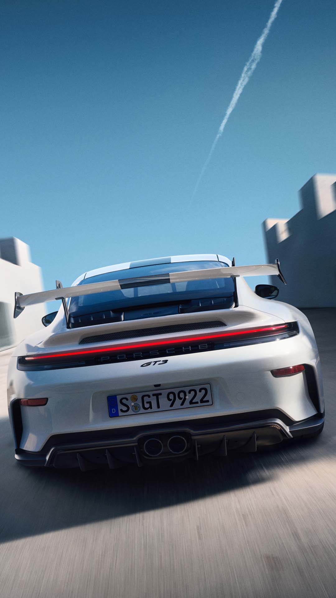 Porsche 911 GT3 wallpaper rear view mobile
