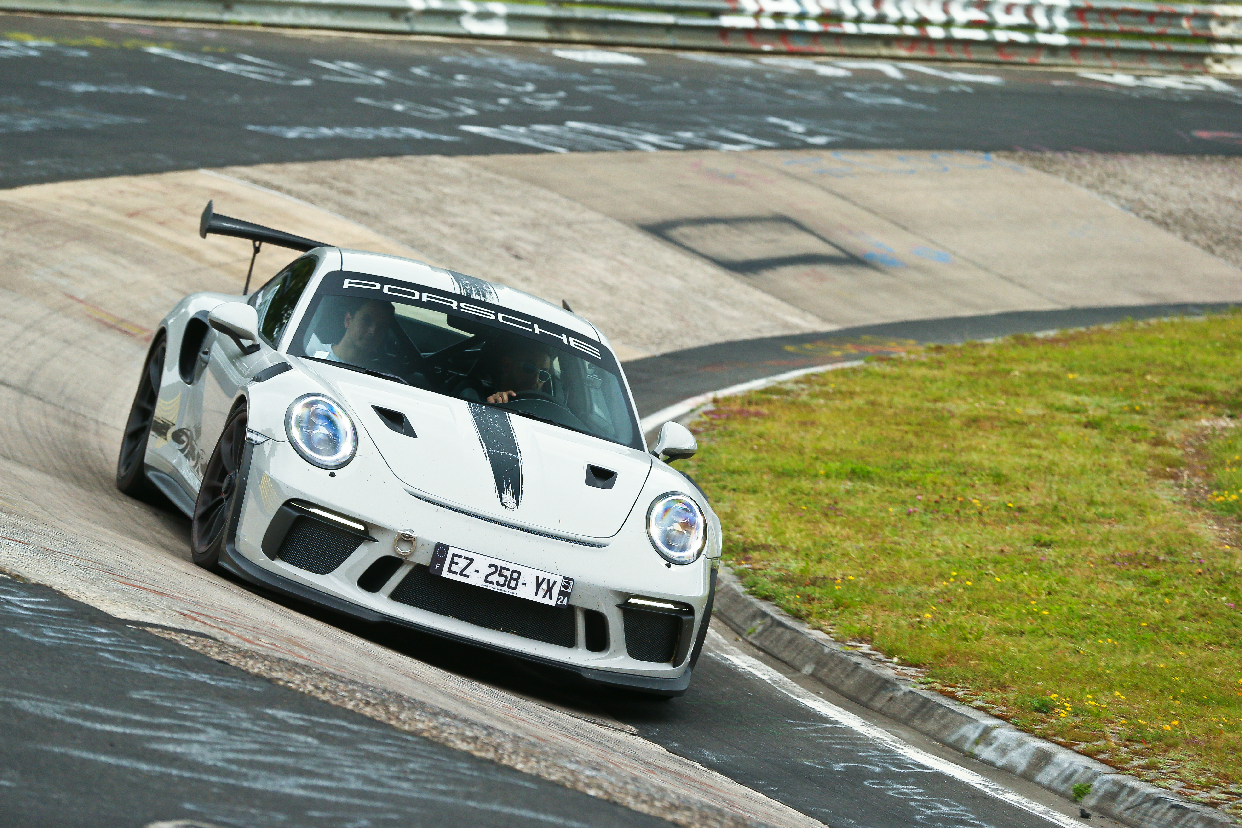 Porsche 911 GT3 driving at the Nürburgring