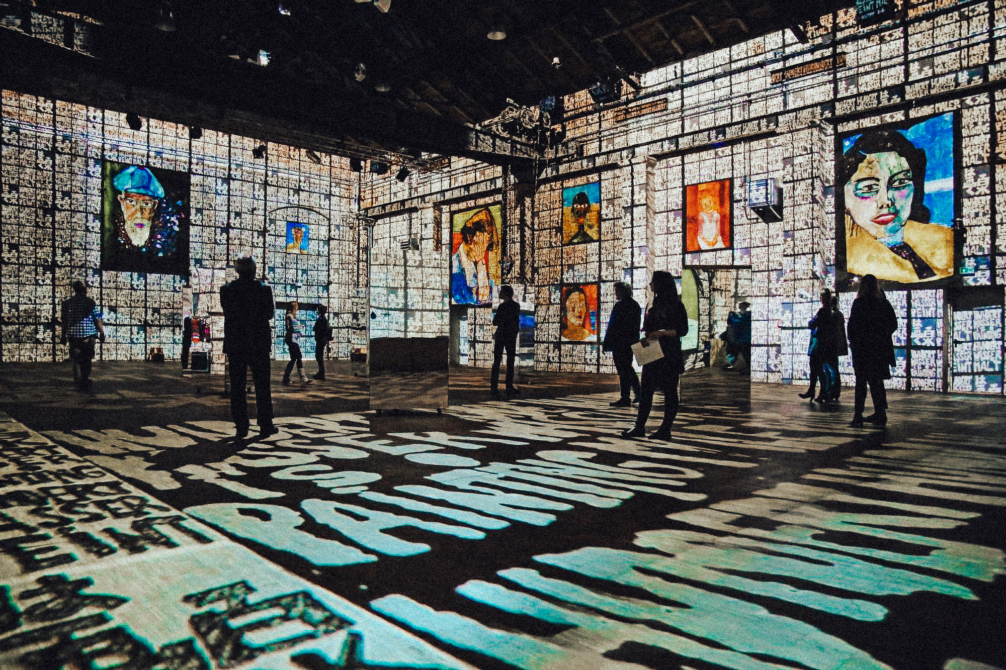 Video installation with art by Hundertwasser