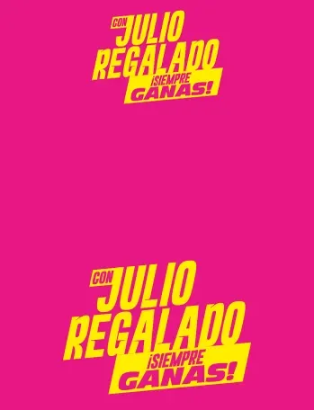 Julio Regalado con Falabella: 5% Dinero Elect.