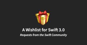 Swift 3 wishlist cover