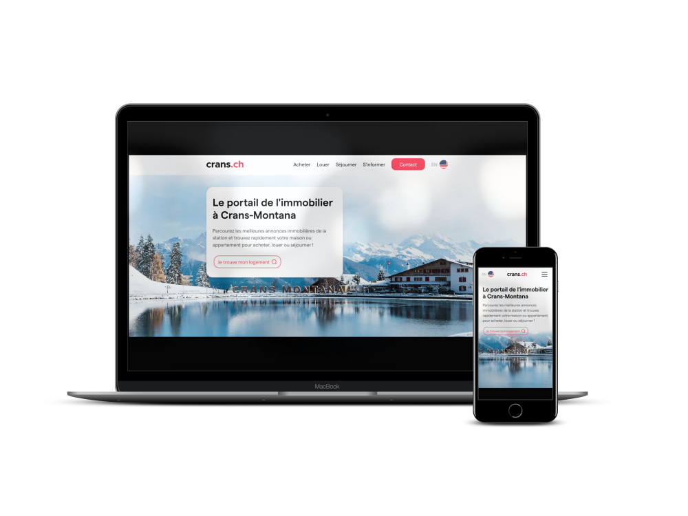 Plateforme immobilière à Crans-Montana