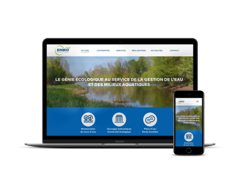 Sinbio Scop - refonte  du site d'une société d'Ingénierie écologique