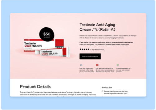 Stylized Product Page