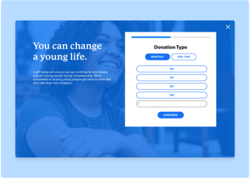 Donation Splash Page