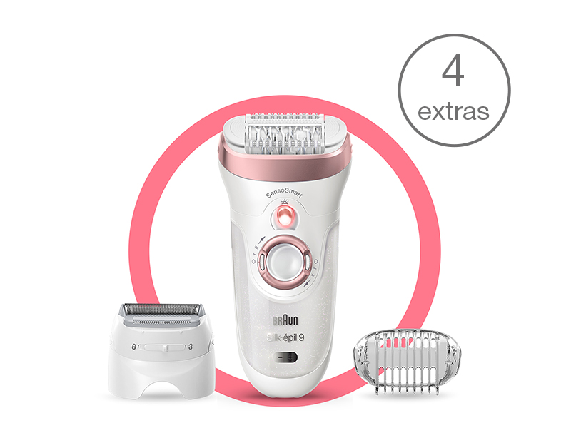 Depiladora Silk-épil 9 da Braun com tecnologia de pinças MicroGrip