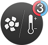 3 configurações de temperatura/fluxo de ar 3 configurações de temperatura/fluxo de ar