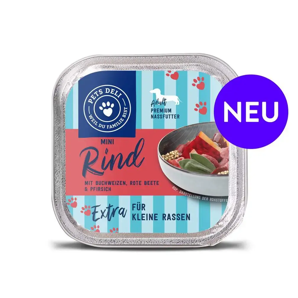 Mini Nassfutter Rind