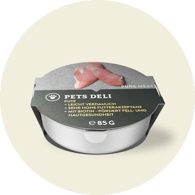 Katze NaFu Design-Wechsel Pure-Meat-Pate Pute Bubble
