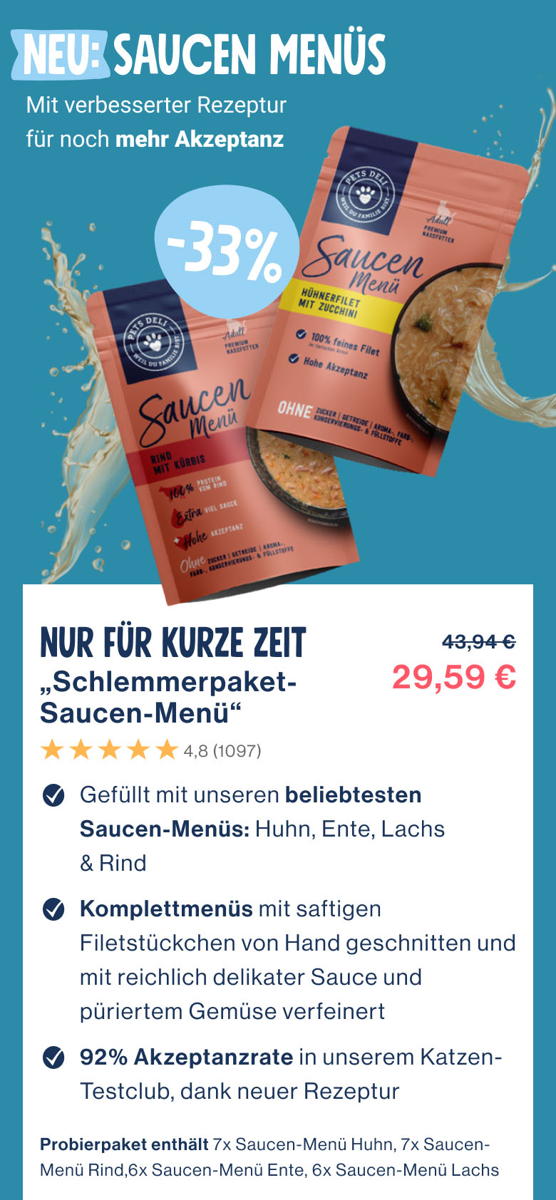 Paid Social - Schlemmerpaket Header -33% - Update Paid Social 06_2024 Mobile Version