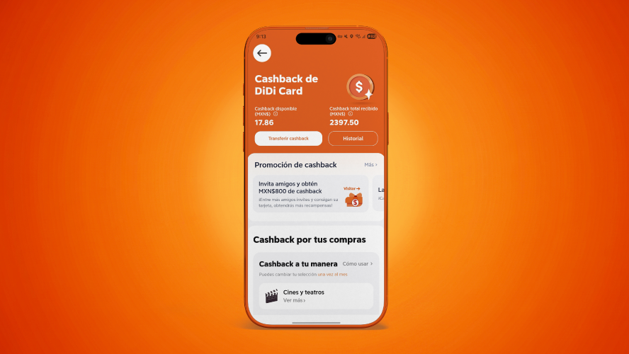 menu de cashback